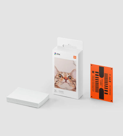 Original 100% Xiaomi ZINK Pocket Printer Paper Self-adhesive Photo Print 50pcs Sheets Xiaomi 3-inch Mini Pocket Photo Printer CN
