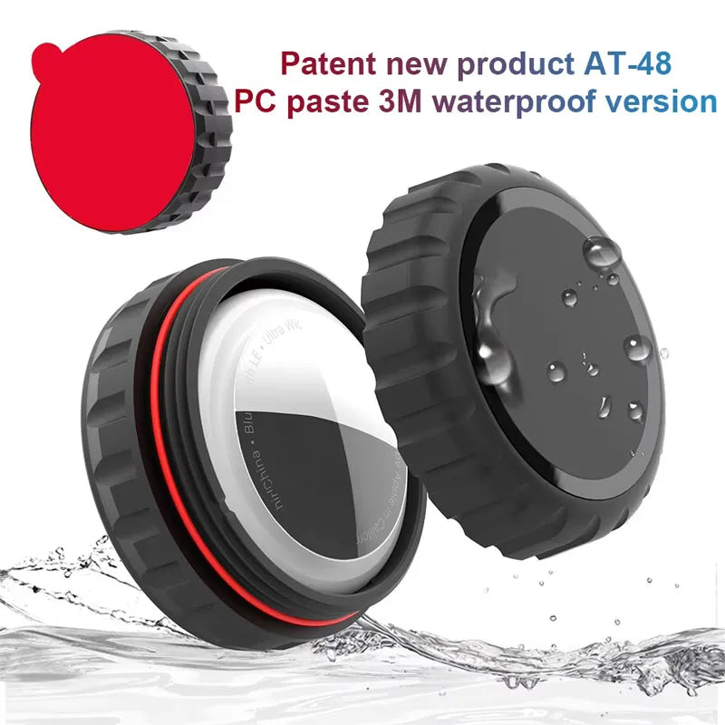 Protective Case for AirTag Waterproof Cover Holder with Adhesive Sticker Compatible with AirTag Cover for Bike Wallet Suitcase