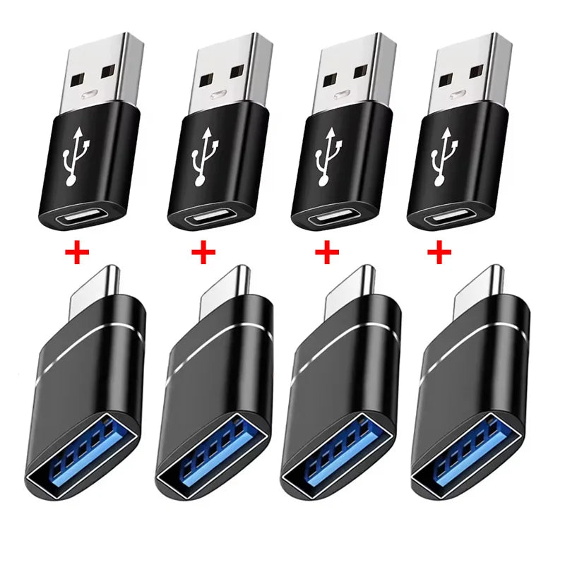 2PCS USB 3.0 To Type C OTG Charger Adapter Connector Type-C to USB Male To Type-c Adapt Converter for PC MacBook Car USB ipad