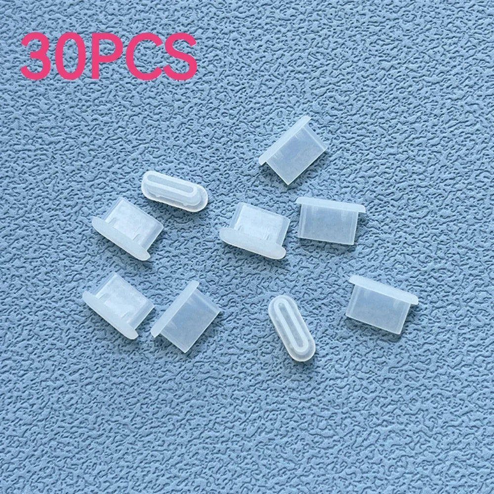 Type-C Silicone Dust Plugs Phone USB Charging Port Protector Cover Type C Anti-dust Cap for Samsung Xiaomi Huawei
