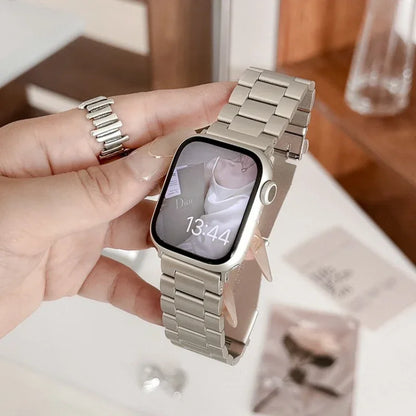 Metal Strap for Apple Watch Band 49mm 45 41 44 40 42 46 38mm Stainless Steel Bracelet for iWatch Series 10 Ultra 9 8 7 6 5 4 SE