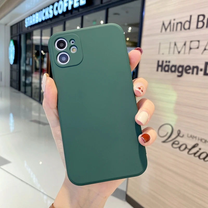New Camera Protection Silicone Phone Case For iPhone 11 12 13 Pro Max 6 6s 7 8 Plus XR X XS MAX SE 2020 Mini Case Cover Cases
