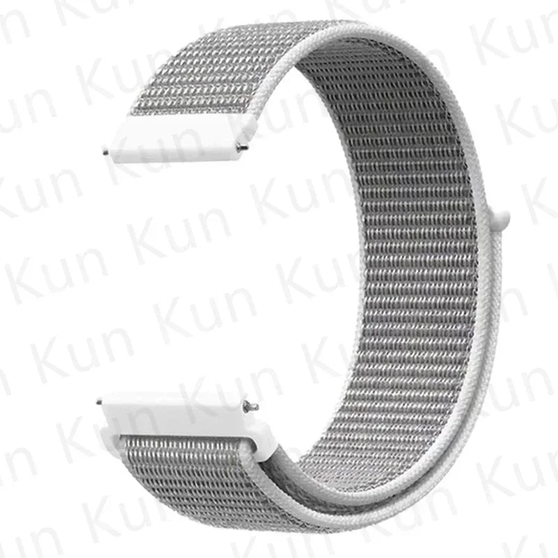 Nylon loop strap For Amazfit bip 6-5-3/u/S/pro Sport 20mm/22mm Bracelet for Amazfit GTS 4/3/2/2e/4 Mini/GTR 4/3/3 Pro/2/2e band