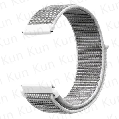 Nylon loop strap For Amazfit bip 6-5-3/u/S/pro Sport 20mm/22mm Bracelet for Amazfit GTS 4/3/2/2e/4 Mini/GTR 4/3/3 Pro/2/2e band