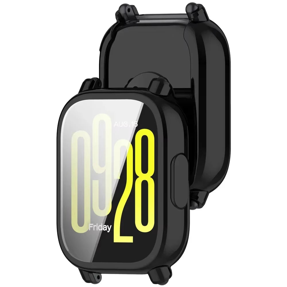 TPU All-inclusive Case for Redmi Watch 5 / 5 Lite / 5 Active Soft TPU Plating Protector Watch Cover Suit for Redmi Watch