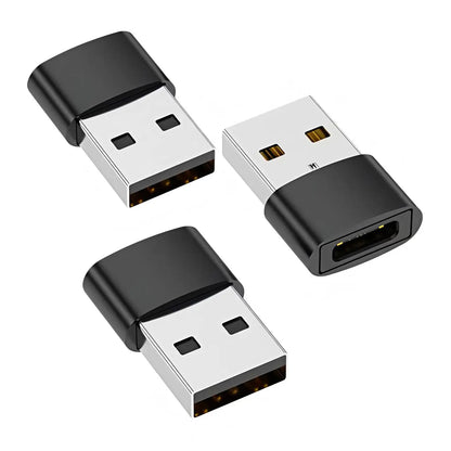 USB to USB-C Adapter, USB-C Female to USB Male Fast Charging and OTG Converter, Compatible with iPhone 1/14/13/12/11 Pro Max Plu