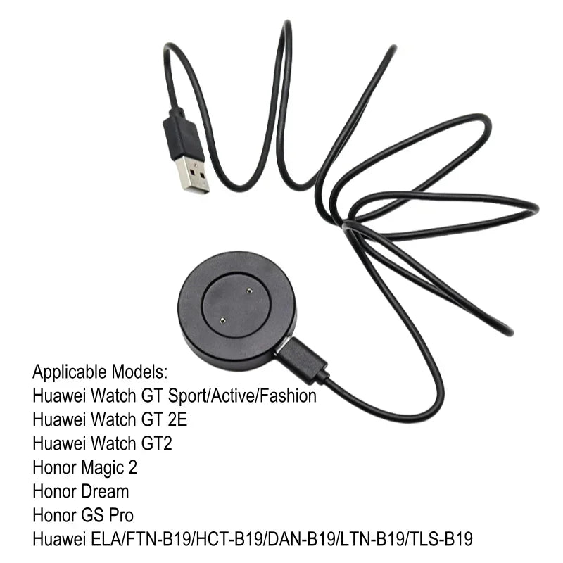 Magnetic Charger Type-C to USB Charging for Huawei Watch GT1, GT 2e, GT2, Honor Watch Magic 2, Dream, GS Pro Smart Charging Base