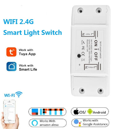 Universal Breaker Timer Smart Life APP Wireless Switch Remote Control Works with Alexa Google Assistant Home DIY Smart Switch