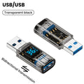 10Gbps USB 3.2 Digital Display Adapter 60W USB Male to Female Fast Charging Data Converter USB C Adapter for PC Laptop iPhone