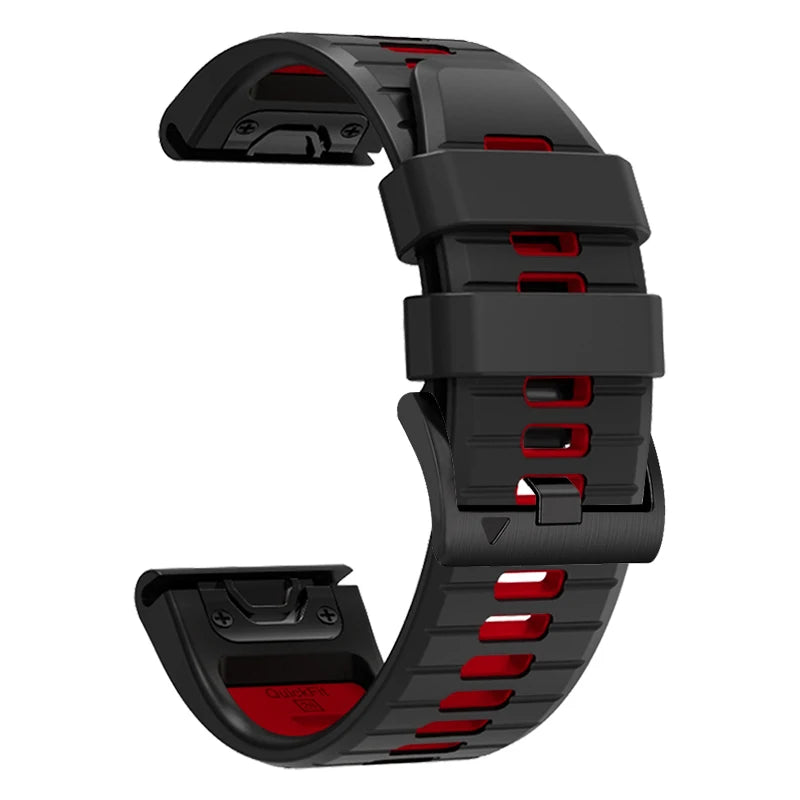 22 26MM Silicone WatchBand Strap For Garmin Fenix 7 7X 6X 6 Pro 5 5X Plus Epix Gen2 Enduro 2 WristStrap QuickFit Release Bracele