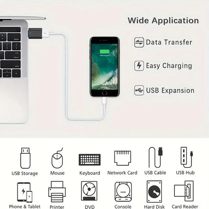 1/2/4pcs NEW USB 3.0 OTG Adapter, Type-c to USB 3.0 OTG Adapter for Android Phone USB Disk Car U Disk Reader