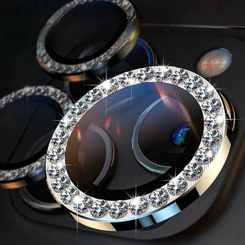 Clearance_Metal Diamond Ring Lens Camera Protector For Samsung Galaxy S22 S23 S24 Ultra For Galaxy S23 S23 Plus Glass Lens Cap_C