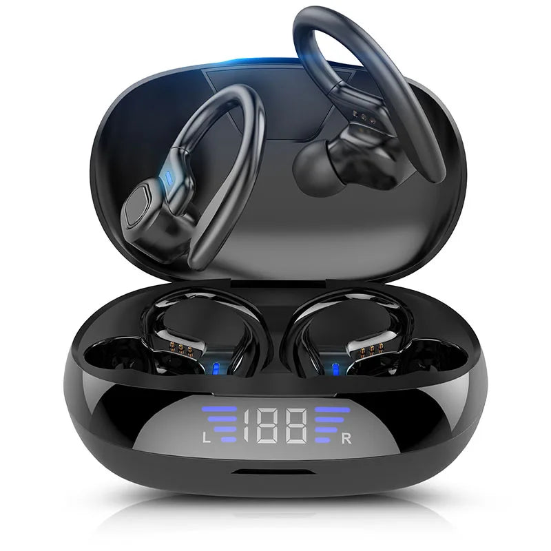 Sports Wireless Earphones BT over Ear Buds with Earhooks Sports Earphones Running in-Ear Headphones vv2