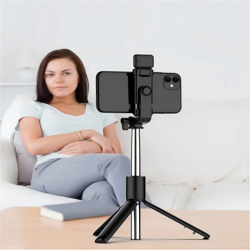 Selfie Stick Tripod With Bluetooth Wireless Remote Beauty Fill Light Phone Holder Stand Universal For All Smartphones
