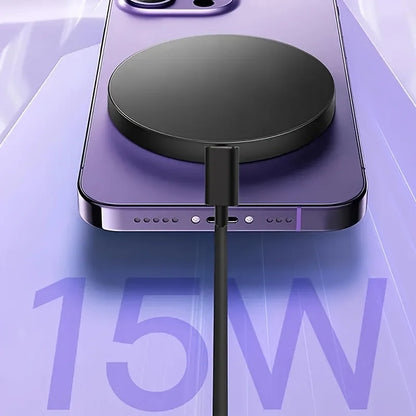 Mini Magnetic Wireless Charger Phone Pad For Magsafe iPhone 17 16 15 14 13 12 Pro Max Airpods 4 Pro Magnet Fast Charging Station