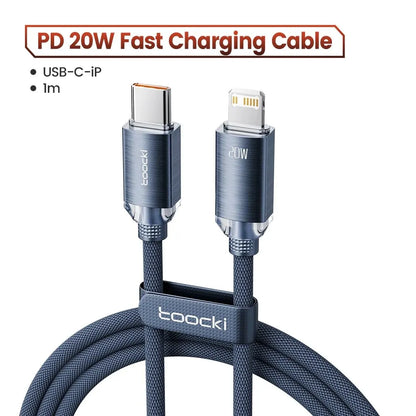 Toocki USB C to Lighting Cable for iPhone 14 13 12 11 Pro Max Mini 8 7 Plus AirPods iPad Fast Charging Type C Lightning Cable