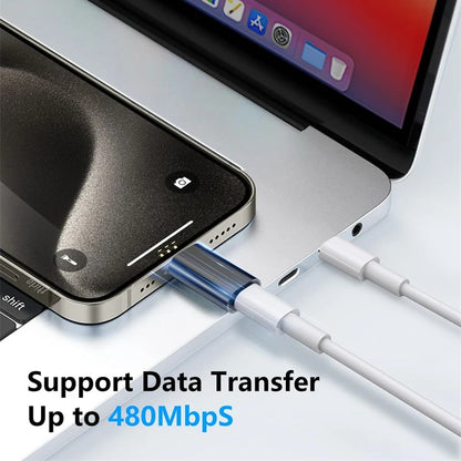 3PCS Lightning Female To USB C Male Charger Adapter for IPhone 15 Pro Max Plus IPad Type C To 8Pin Charging Data Sync Connector