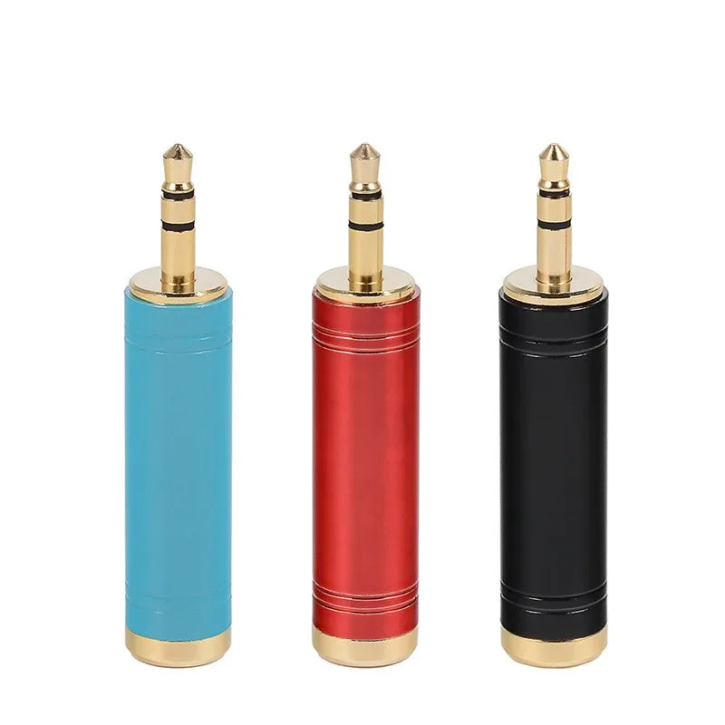 3.5mm To 6.35mm Female Headphone Adapter 6.5 3.5 Connectors Earphones Microphone Speaker Guitar Conversion Plug Audio Converter