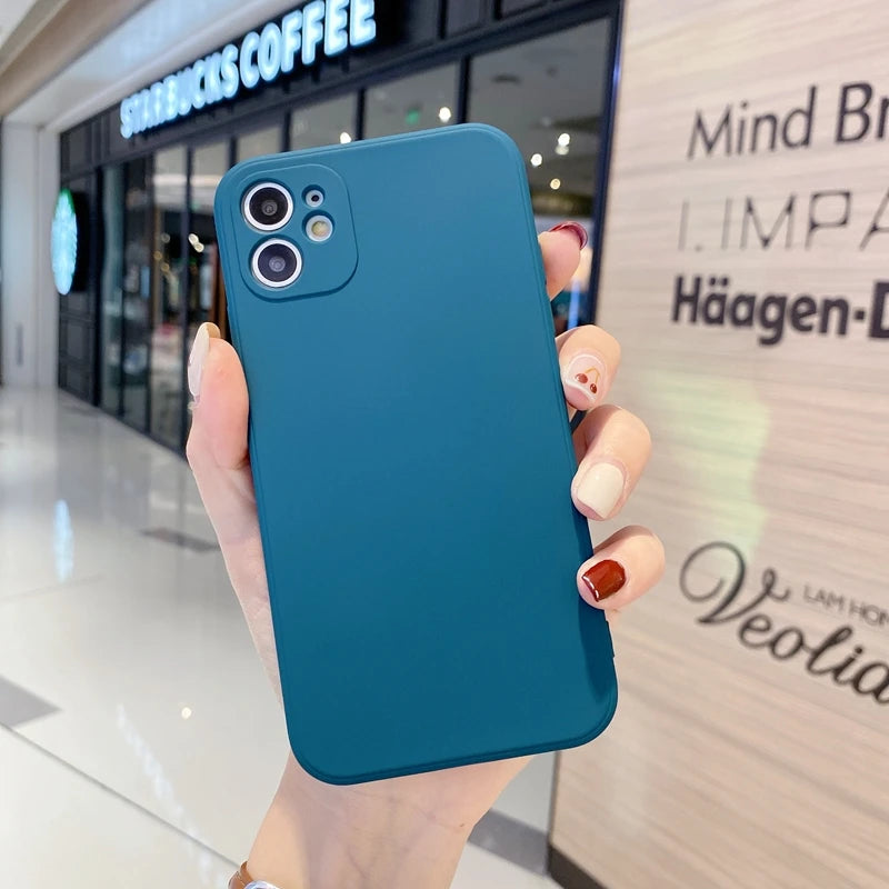 New Camera Protection Silicone Phone Case For iPhone 11 12 13 Pro Max 6 6s 7 8 Plus XR X XS MAX SE 2020 Mini Case Cover Cases
