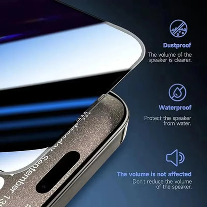 3Pcs Privacy Tempered Glass Dust free Installation Protector for IPhone 17 16 15 14 13 12 Pro Max 17Air Anti-Spy Screen Protecto
