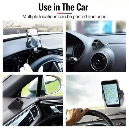 Universal Car Phone Holder Clips Bracket Stick for Instrument Desk Car Air Vent Mobile Phone Stand Car Phone Holder Accessories