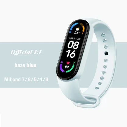 Watch Strap For Xiaomi Mi Band 7 6 5 4 3 Wristband Silicone Bracelet Wrist Straps MiBand 3/4 band5 band6 Smartwatch Accessories