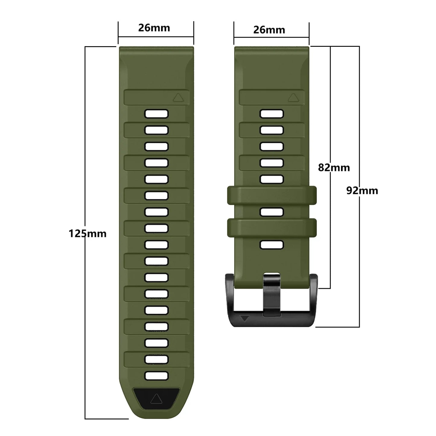 QuickFit 22mm 26mm Fenix8 Watch Band For Garmin Fenix E 8 47mm 51mm 7 7X 6 6X/Epix Pro/Enduro 3 Two-Tone Silicone Strap Bracelet