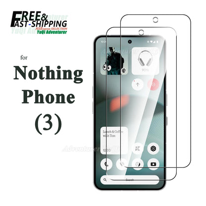 Screen Protector For Nothing Phone 3 Tempered Glass HD 9H Transparent Clear Anti Scratch Case Friendly