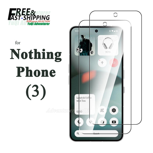 Screen Protector For Nothing Phone 3 Tempered Glass HD 9H Transparent Clear Anti Scratch Case Friendly