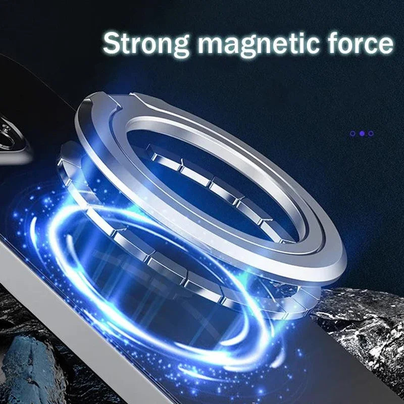 Magnetic Cell Phone Ring Holder Mobile Phone Bracket Removable Cell Phone Kickstand  for MagSafe iPhone 17 16 15 Samsung Xiaomi