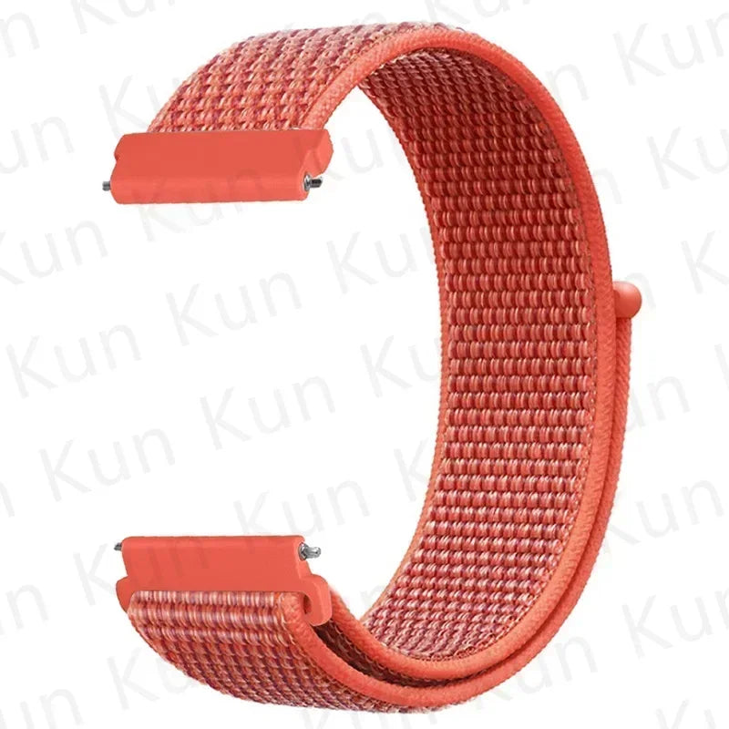 Nylon loop strap For Amazfit bip 6-5-3/u/S/pro Sport 20mm/22mm Bracelet for Amazfit GTS 4/3/2/2e/4 Mini/GTR 4/3/3 Pro/2/2e band