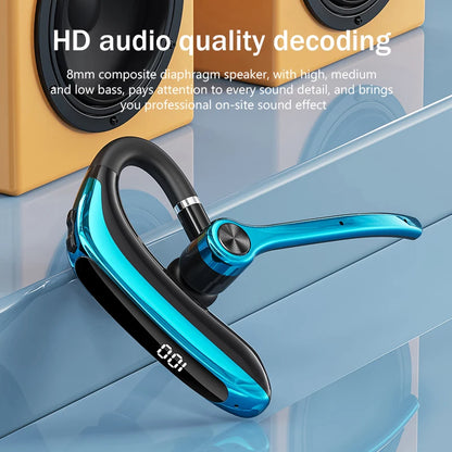 Wireless Headphones With Dual Microphon Bluetooth Earphone ENC Noise Cancelling Hands-free Headset Busines Auriculares Driving
