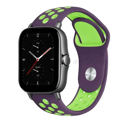 20mm 22mm Bracelet for Amazfit strap Silicone GTS/2/2e/GTS2 Mini/GTR 42mm/47mm/GTR2/2e/stratos Sport Watch band Amazfit bip 6 5