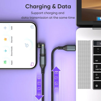PD 240W 540° Rotation USB3.1 USBC to Type C OTG Magnetic Charge Adapter 5A Fast Charge Cable Converter for iPhone Samsung Xiaomi