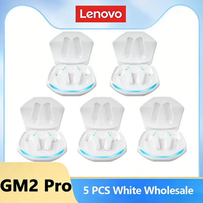 Choice Lenovo GM2 Pro Earphone Bluetooth 5.4 Headphones with Mic 9D Stereo Pro 6 Earbuds Dual Modes Music Game Wireless Headset