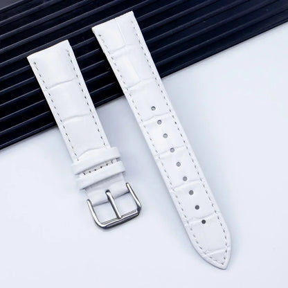 Genuine Leather Watchbands 12/14/16/18/20/22/24 mm Watch Band Strap Steel Pin buckle High Quality Wrist Belt Bracelet