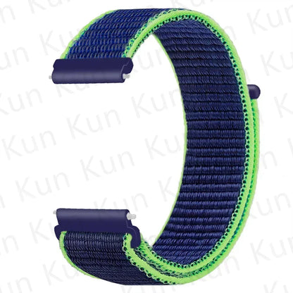 Nylon loop strap For Amazfit bip 6-5-3/u/S/pro Sport 20mm/22mm Bracelet for Amazfit GTS 4/3/2/2e/4 Mini/GTR 4/3/3 Pro/2/2e band