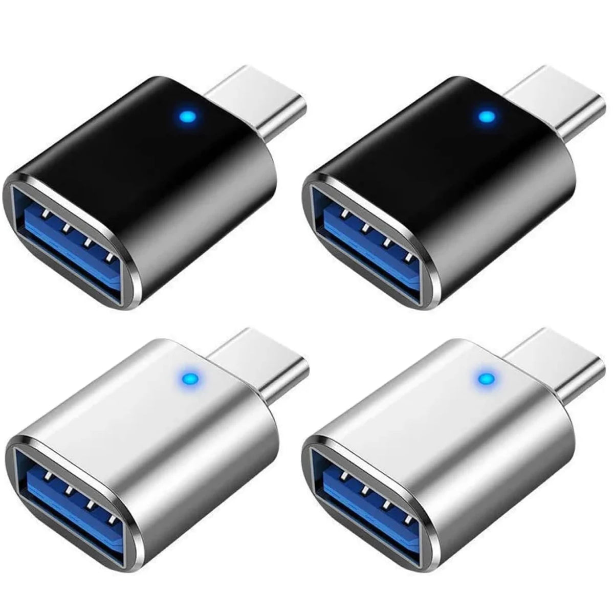 1/2/4pcs NEW USB 3.0 OTG Adapter, Type-c to USB 3.0 OTG Adapter for Android Phone USB Disk Car U Disk Reader