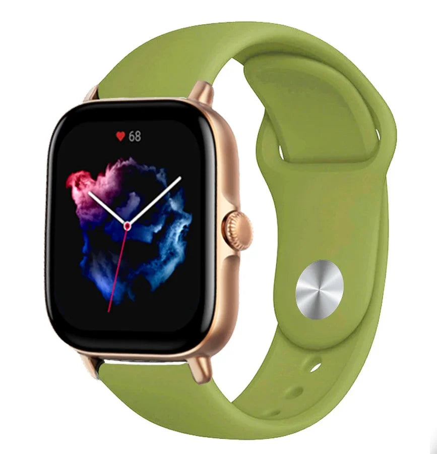 20mm 22mm watch Strap For Amazfit gts/4/3/2/gts2/4 Mini/Gtr4/3/2/2e/47mm Smartwatch Silicone Bracelet Watchabnd Amazfit gts Band