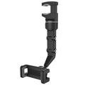360° Car Rearview Mirror Mount Stand Holder for Cell Phone and GPS Adjusted Automobile Cradles Suitable for All Phone Models
