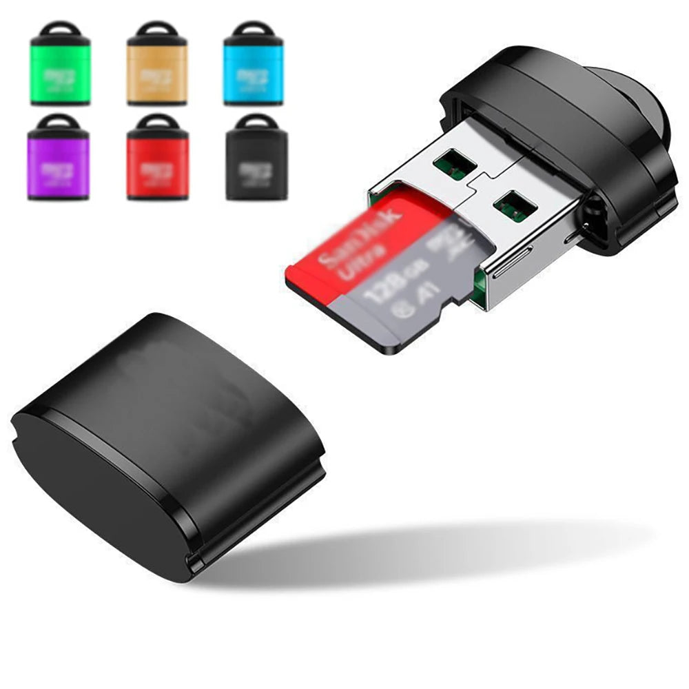 USB Micro SD/TF Card Reader USB 2.0 Mini Mobile Phone Memory Card Reader High Speed USB Adapter For Laptop Accessories