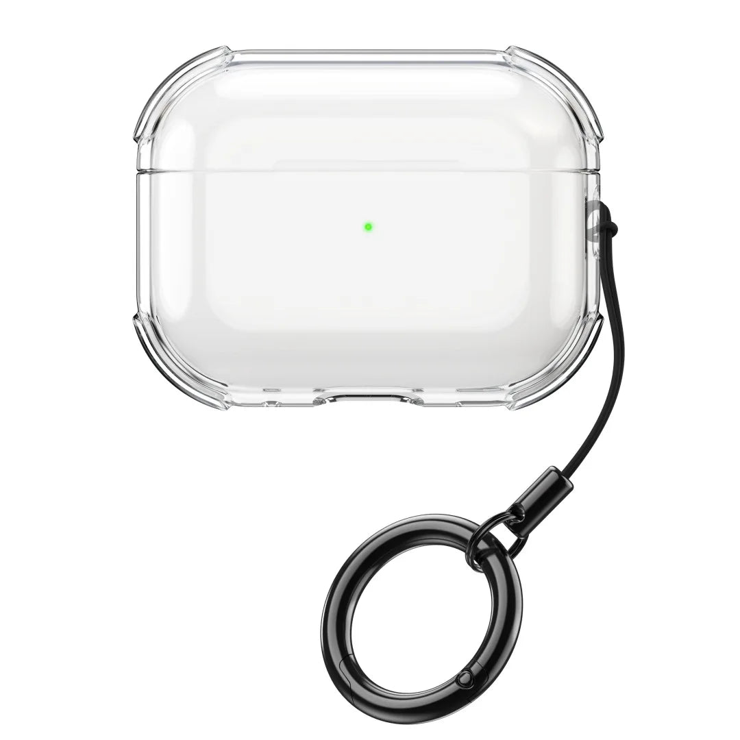 Clear Case For AirPods Pro 3 with Lanyard Keychain & Cleaning Kit Soft TPU Shockproof Protective Case Cover For AirPods Pro 3