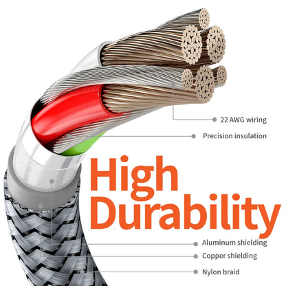 1PC 2PCS MFi Certified Fast Cable durable Nylon Braided Cord USB C to Lightning Cable Fast Charging Data for iPhone 14 13 12 11