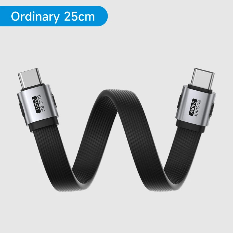 Hagibis USB4 Data Cable 40Gbps USB C to Type C Short Cable PD 240W 8K 60Hz for Thunderbolt 3/4 iPhone 17 Pro Max SSD Power Bank