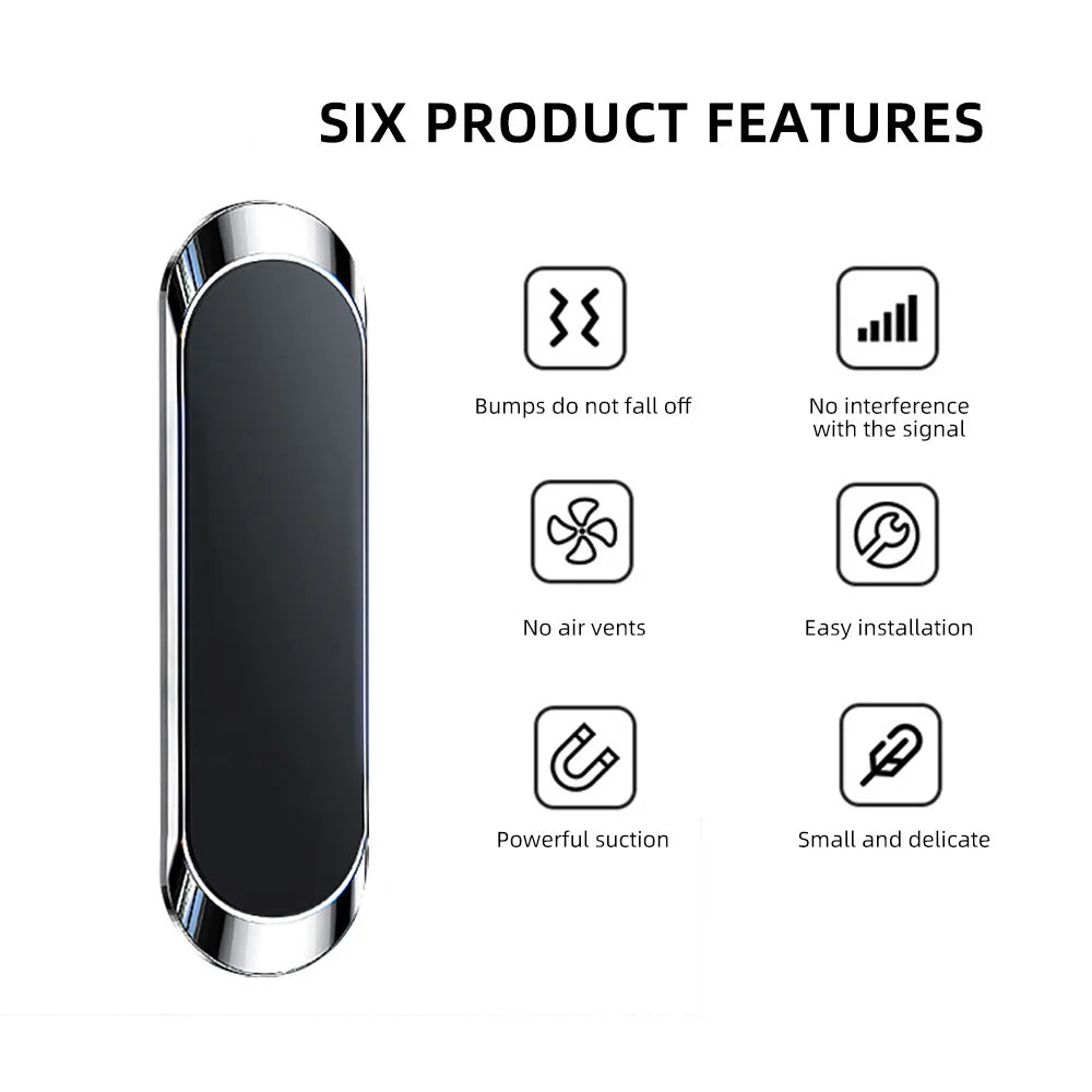 Universal Car Phone Holder Air Vent Mount GPS Bracket for iPhone Samsung in Car Simple Strip Shape Phone Stand Auto Accessories
