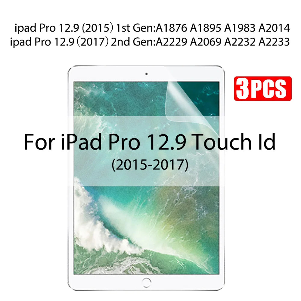 3Pcs Paper Feel Like Screen Protector For ipad Air 11 Pro 13 2024 10th 9th Generation 8 7 6 Air 5 4 Pro 11 12.9 10.5 M5 No Glass