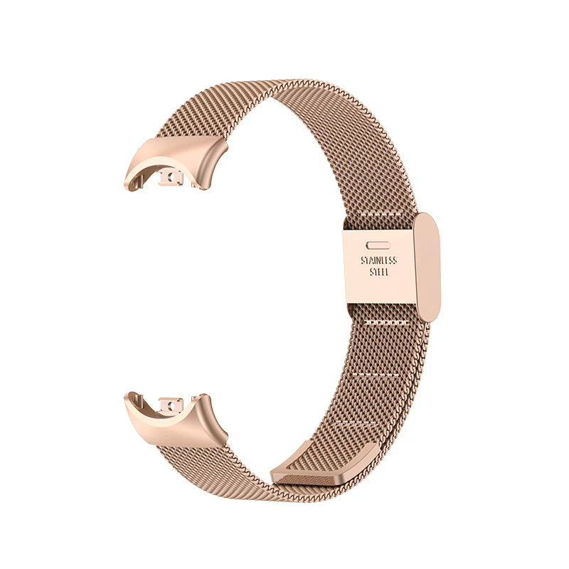 Strap For Xiaomi Mi Band 8 9 MIlan Wrist Metal Bracelet Screwless Stainless Steel for Mi Band 9 8 Strap Wristbands Pulseira
