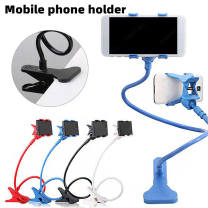 Universal Cell Phone Holder Flexible Long Arm Lazy Phone Stand 360° Rotation Stable Bracket Desk Bed Mount Stand Base Support