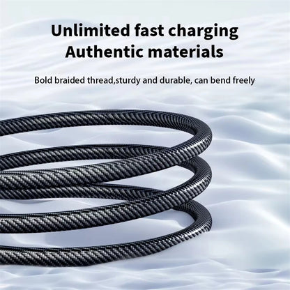 NNBILI 120W USB C to Type C With Digital Display Super Fast Charge USBA to Type C 6A Cable For Xiaomi Huawei Samsung S26 Oneplus