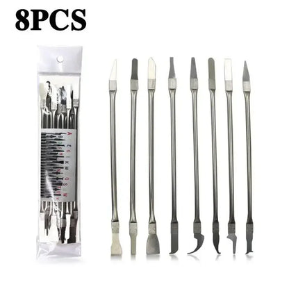 8pcs CPU IC Glue Remover C Chip Repair Phone Repair Tool Thin Blades Piratical Repair Hand Tool For Mobile Phone Computer
